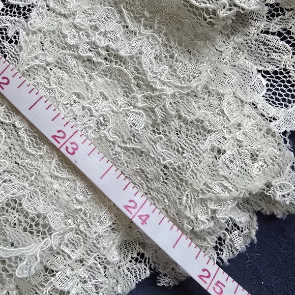 Women's American Retro Carole Black Velvet Skirt with Lace Trim NEW sz 8 - Picture 13 of 13